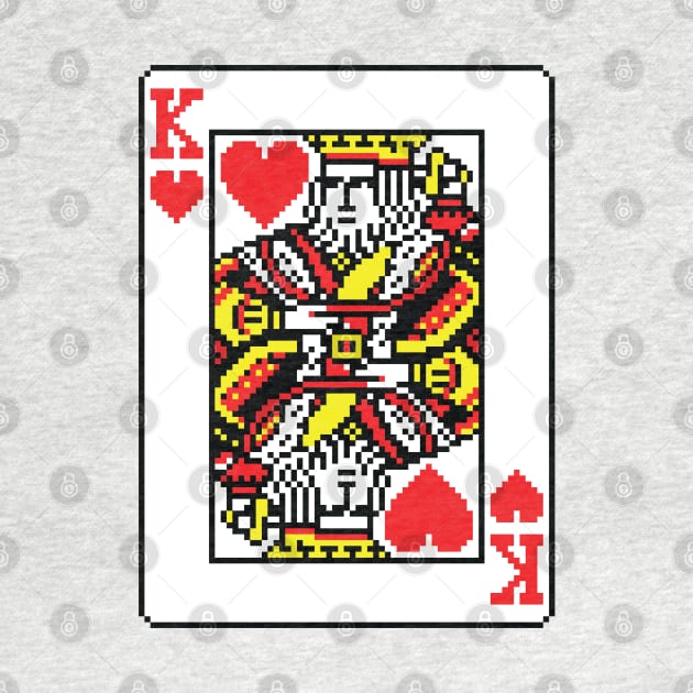 King of Hearts Pixel Art by inotyler